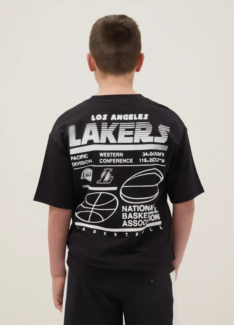 NBA T-shirt Bambino Nero 4329485 miniatura 2