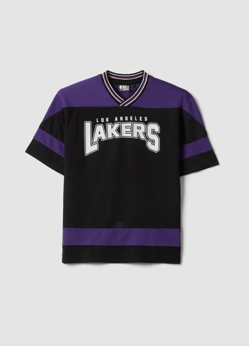 T-shirt Multicolor Da Bambino Oversize Fit Los Angeles Lakers, Unisex, Multicolor