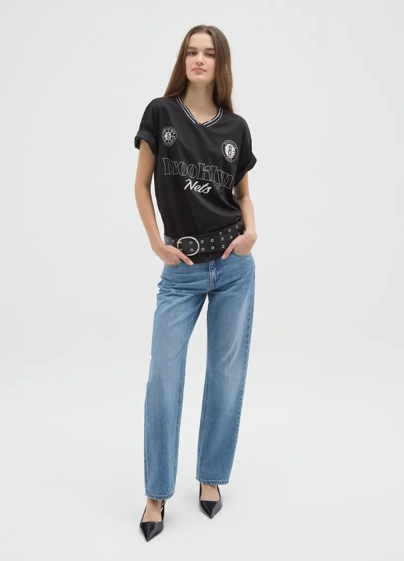 NBA T-shirt Donna Nero 4122487 miniatura 2