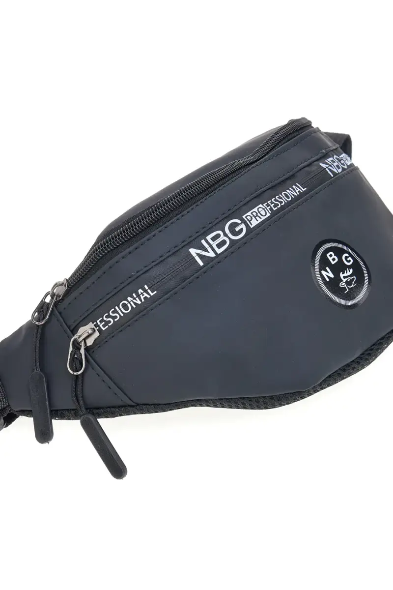 Marsupio nero con tasche zip Indigeno metropolitano 8159-A [NERO] miniatura 2