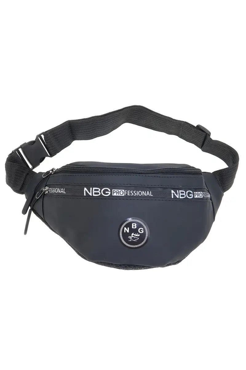 Marsupio nero con tasche zip Indigeno metropolitano 8159-A [NERO] miniatura 4