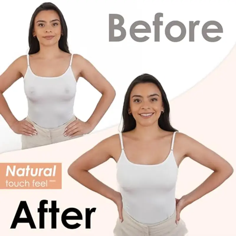 NEATS Copricapezzoli da Donna, Reggiseno Invisibile Adesivo Riutilizzabile in Silicone Ipoallergenico, Nipple Covers Capezzolo Copre Petalo (Champagne, 8cm) miniatura 3