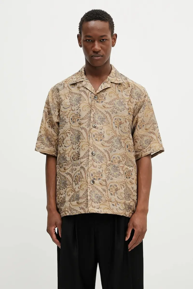 camicia Cabana uomo colore beige QV117