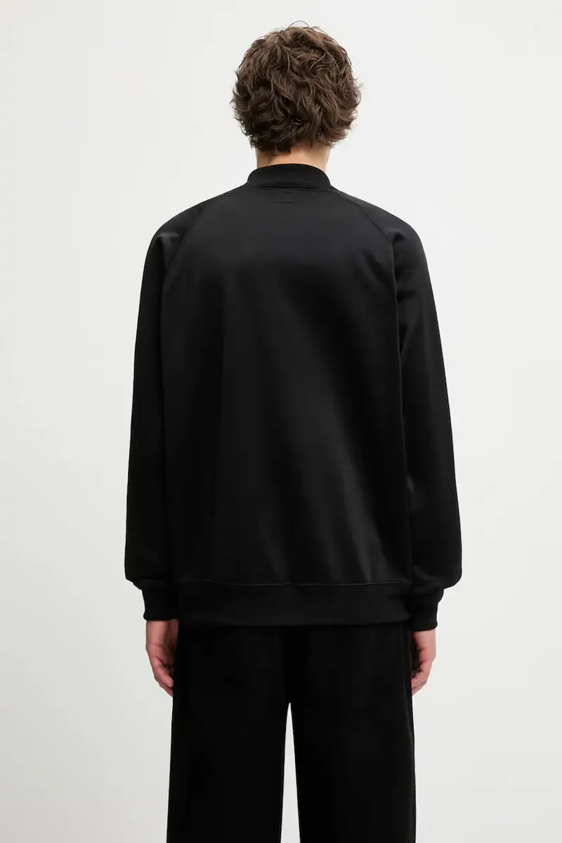 felpa Dolman Sleeve Track Jacket uomo colore nero RW327 miniatura 3