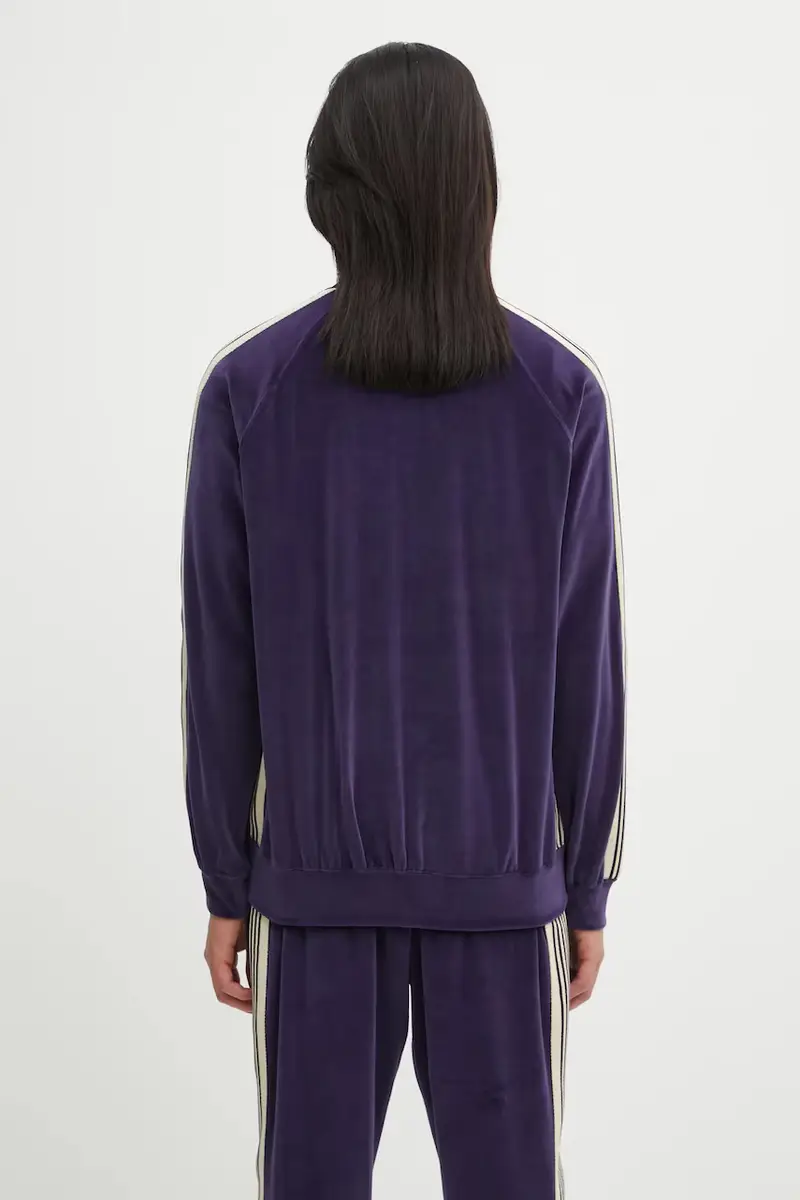 felpa Rib Collar uomo colore blu navy con applicazione RW323 miniatura 3