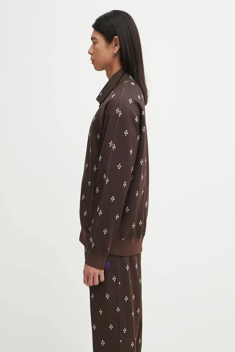 felpa Track Jacket uomo colore marrone RW312 miniatura 2