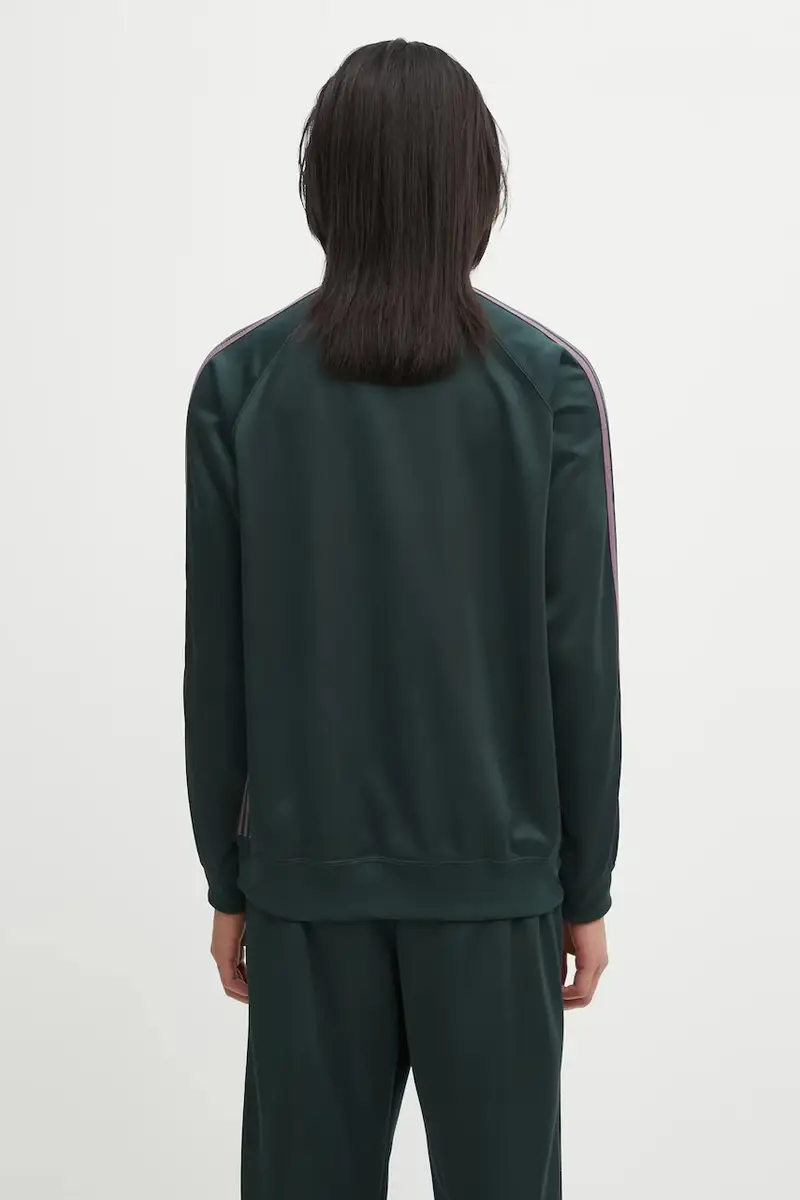 felpa Track Jacket uomo colore verde con applicazione RW314 miniatura 3