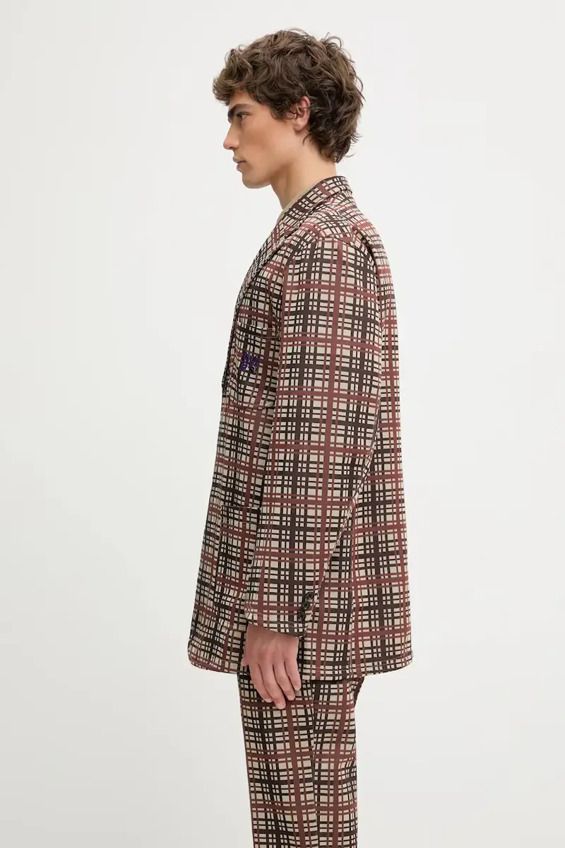 giacca 2B Poly Jacquard uomo colore marrone RW310 miniatura 2