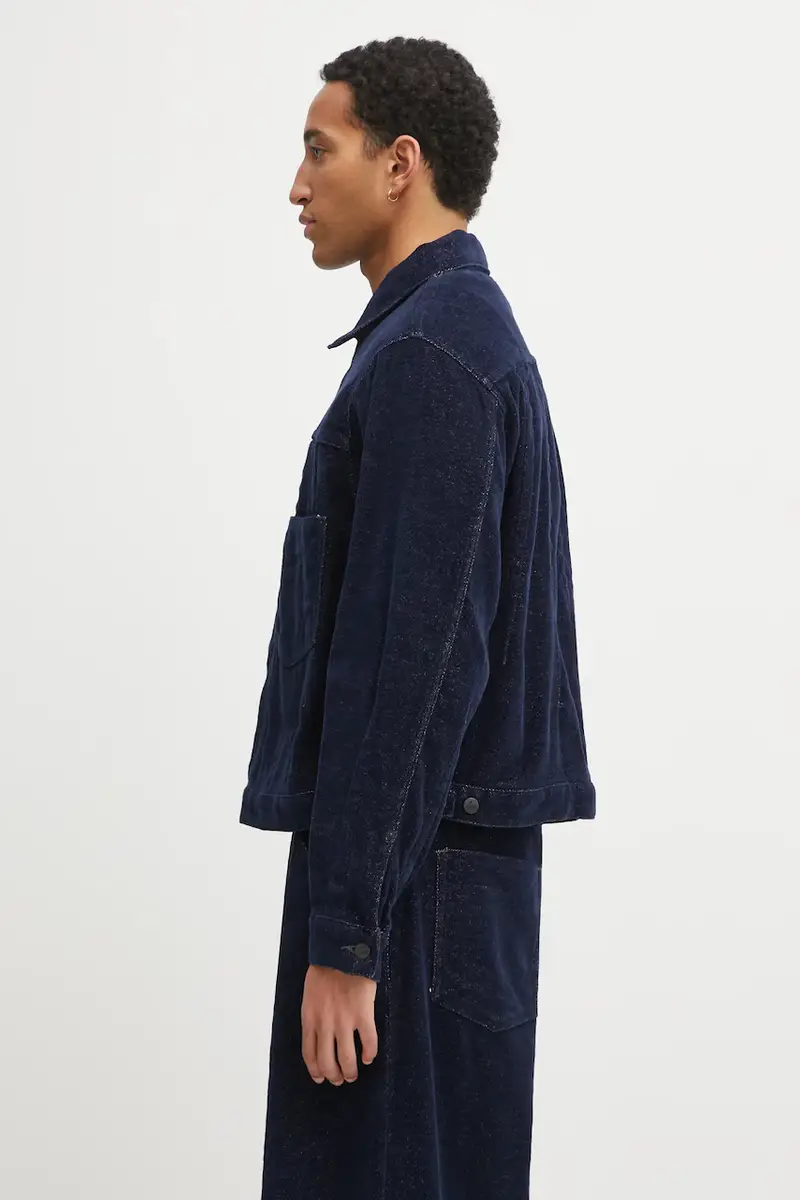 giacca camicia Darts Jean Jacket colore blu navy RW223 miniatura 2