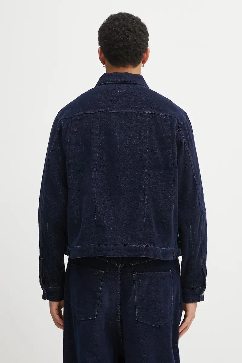 giacca camicia Darts Jean Jacket colore blu navy RW223 miniatura 3