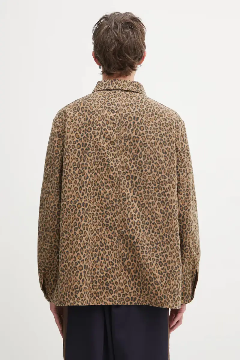 giacca-camicia di cotone Coverall colore marrone RW219 miniatura 3