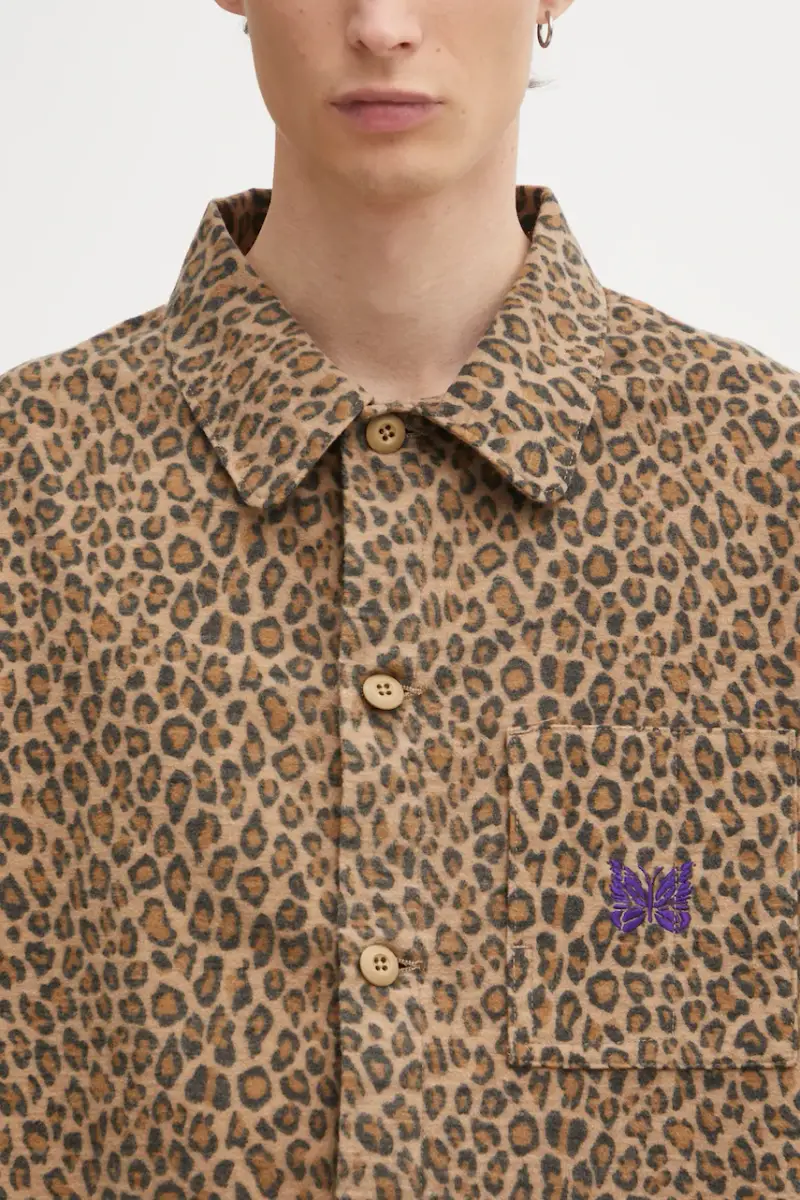 giacca-camicia di cotone Coverall colore marrone RW219 miniatura 4