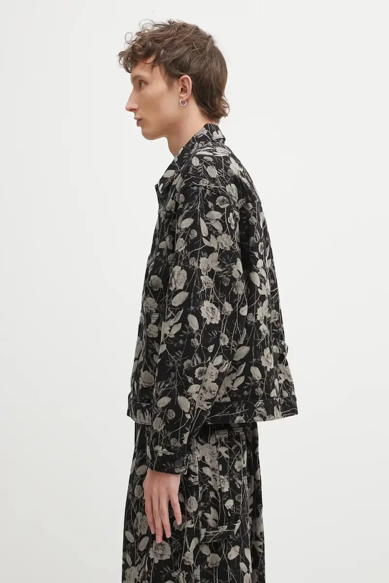 giacca di jeans M.W. Jean Jacket colore nero RW226 miniatura 2