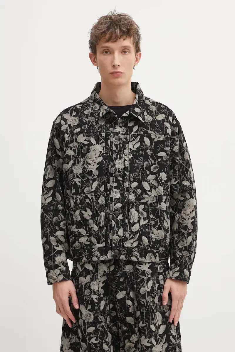 giacca di jeans M.W. Jean Jacket colore nero RW226