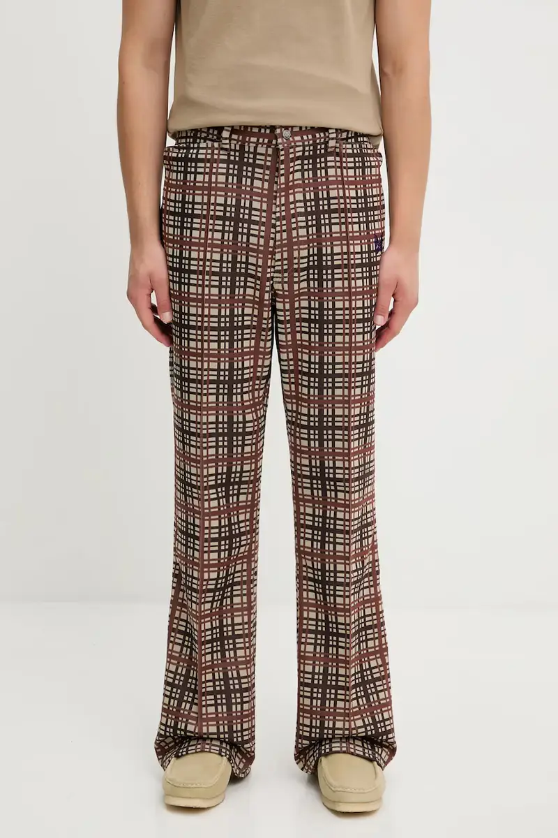 pantaloni Boot-Cut uomo colore marrone RW311