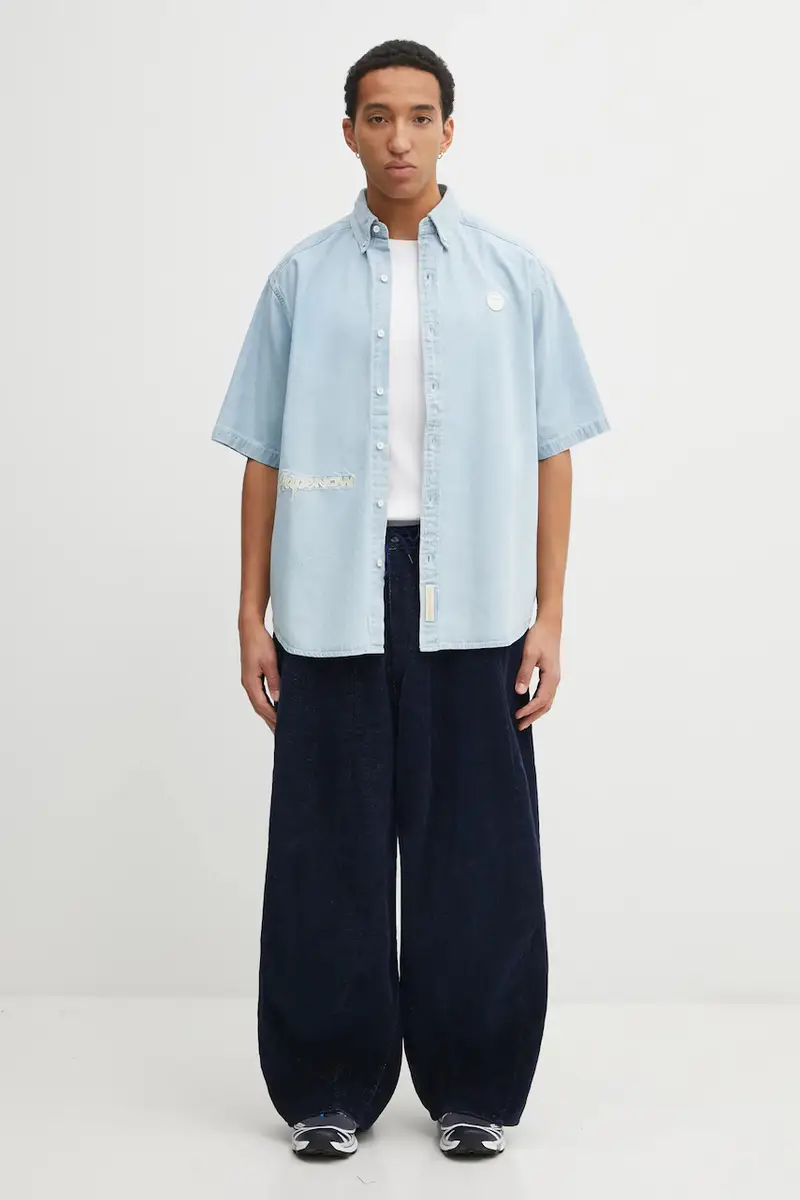 pantaloni H.D. Jean uomo colore blu navy RW225 miniatura 5