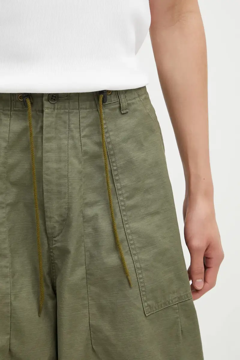 pantaloni in cotone H.D. Fatigue uomo colore verde RW237 miniatura 4