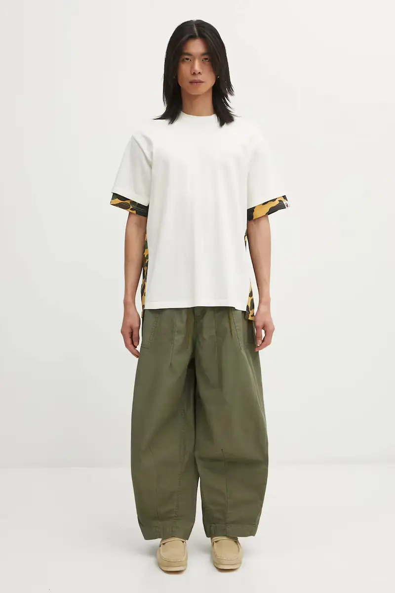 pantaloni in cotone H.D. Fatigue uomo colore verde RW237 miniatura 5