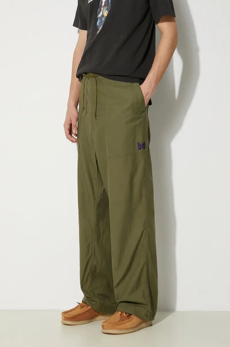 pantaloni in cotone String Fatigue Pant colore verde OT181