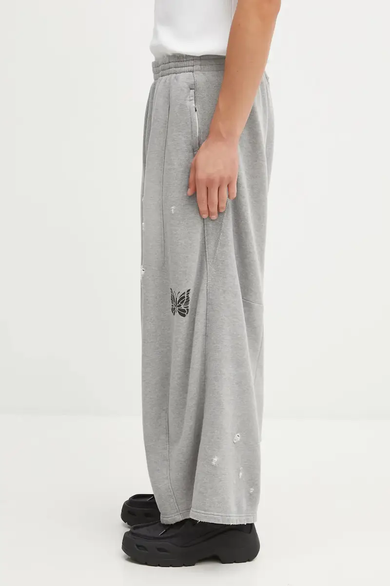 pantaloni tuta di cotone Deconstructed uomo colore grigio RW337 miniatura 2