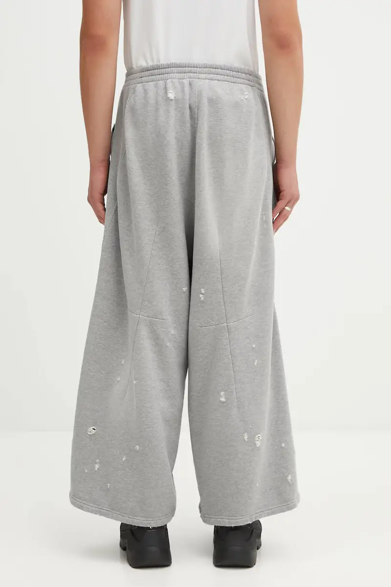 pantaloni tuta di cotone Deconstructed uomo colore grigio RW337 miniatura 3