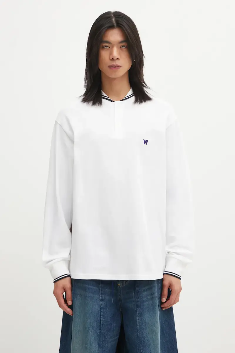 top a maniche lunghe in cotone colore bianco RW347