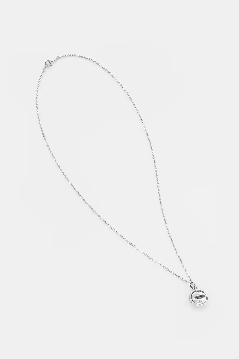 collana d'argento SILVER BUTTON NECKLACE 252IVNH.AC03