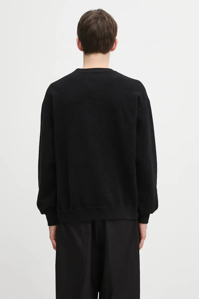 felpa in cotone double-face REVERSIBLE SWEAT colore nero 252UWNH.CSM07 miniatura 3