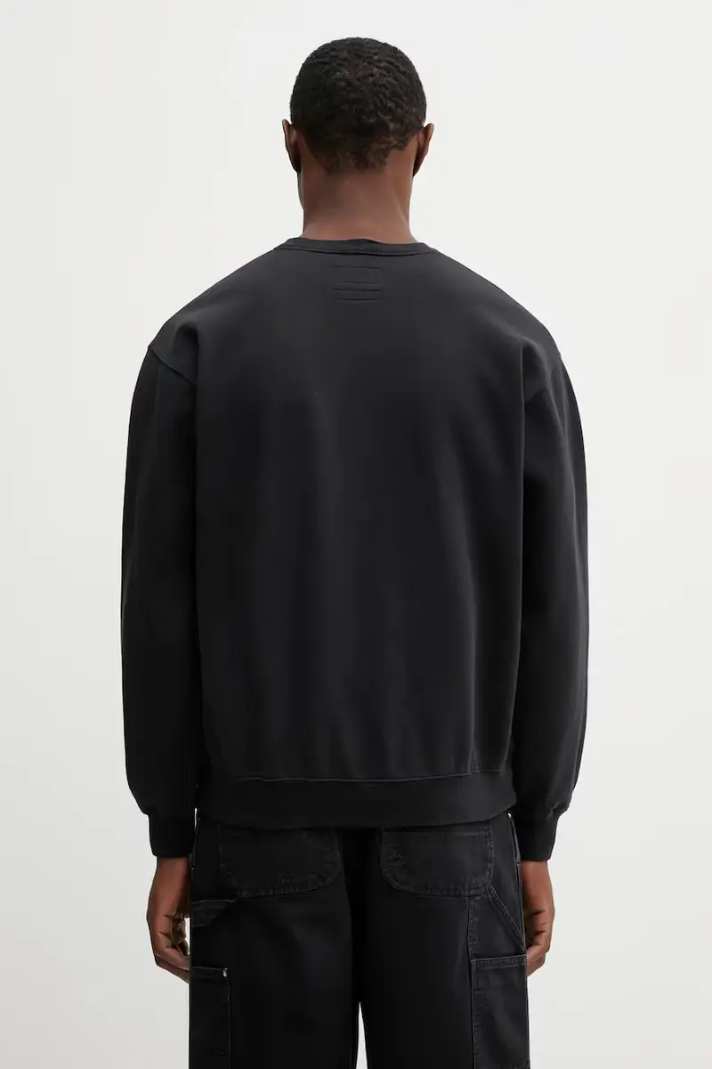 felpa in cotone X EDDIE BAUER WASHED uomo colore nero 252ZMEBN.CSM01 miniatura 3