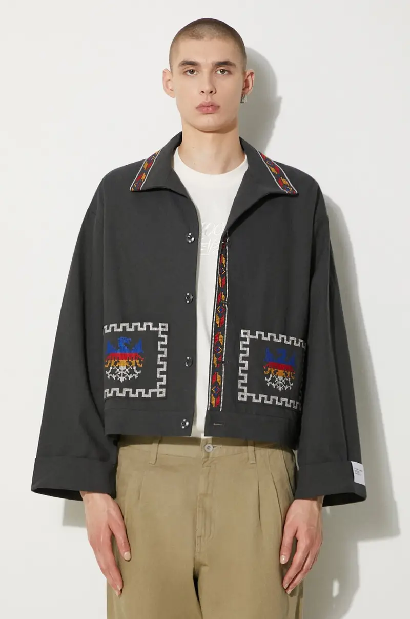 giacca GT Embroidery Jacket uomo colore grigio 241AQNH.JKM04