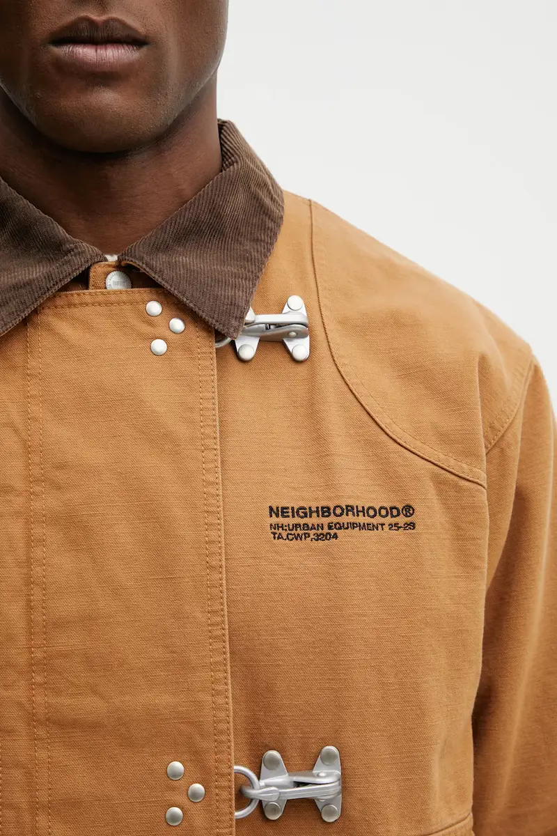 giacca in cotone FIREMAN colore marrone 252AQNH.JKM02 miniatura 4