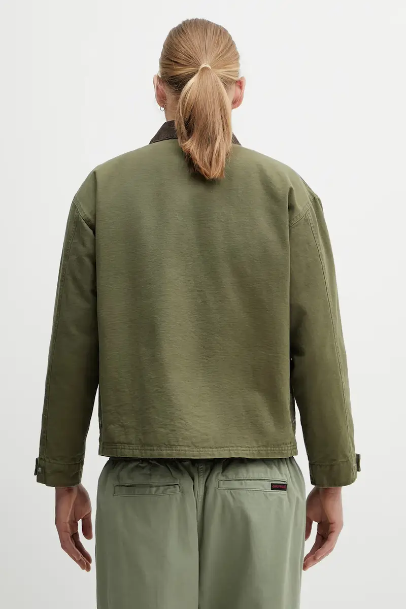 giacca in cotone FIREMAN colore verde 252AQNH.JKM02 miniatura 3