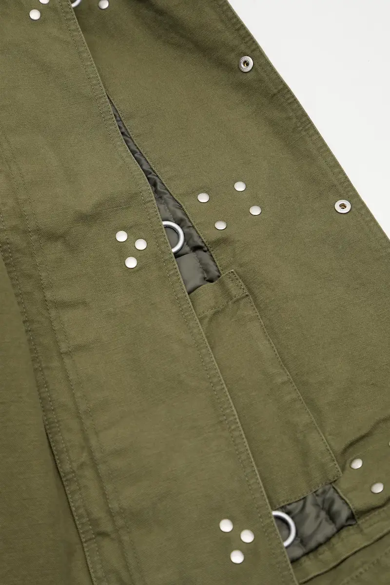 giacca in cotone FIREMAN colore verde 252AQNH.JKM02 miniatura 5