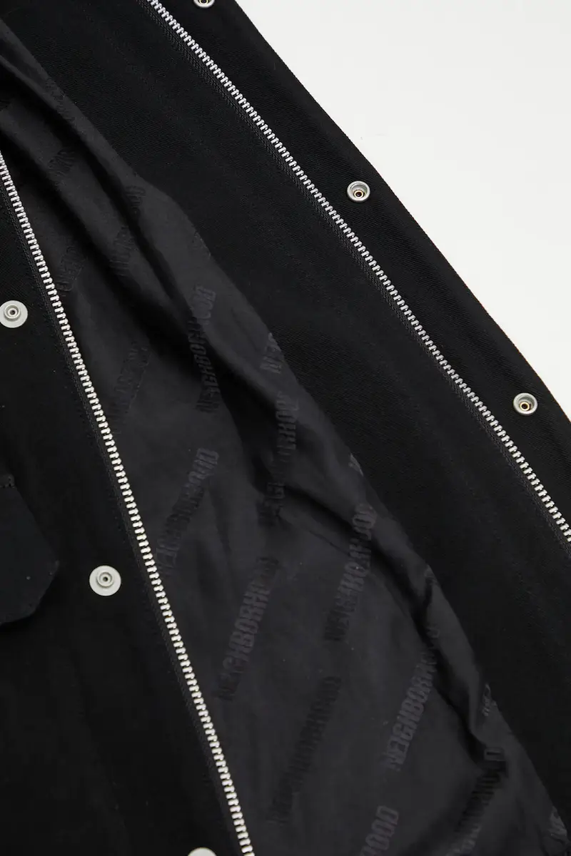 giacca in cotone UTILITY JACKET colore nero 252AQNH.JKM01 miniatura 5