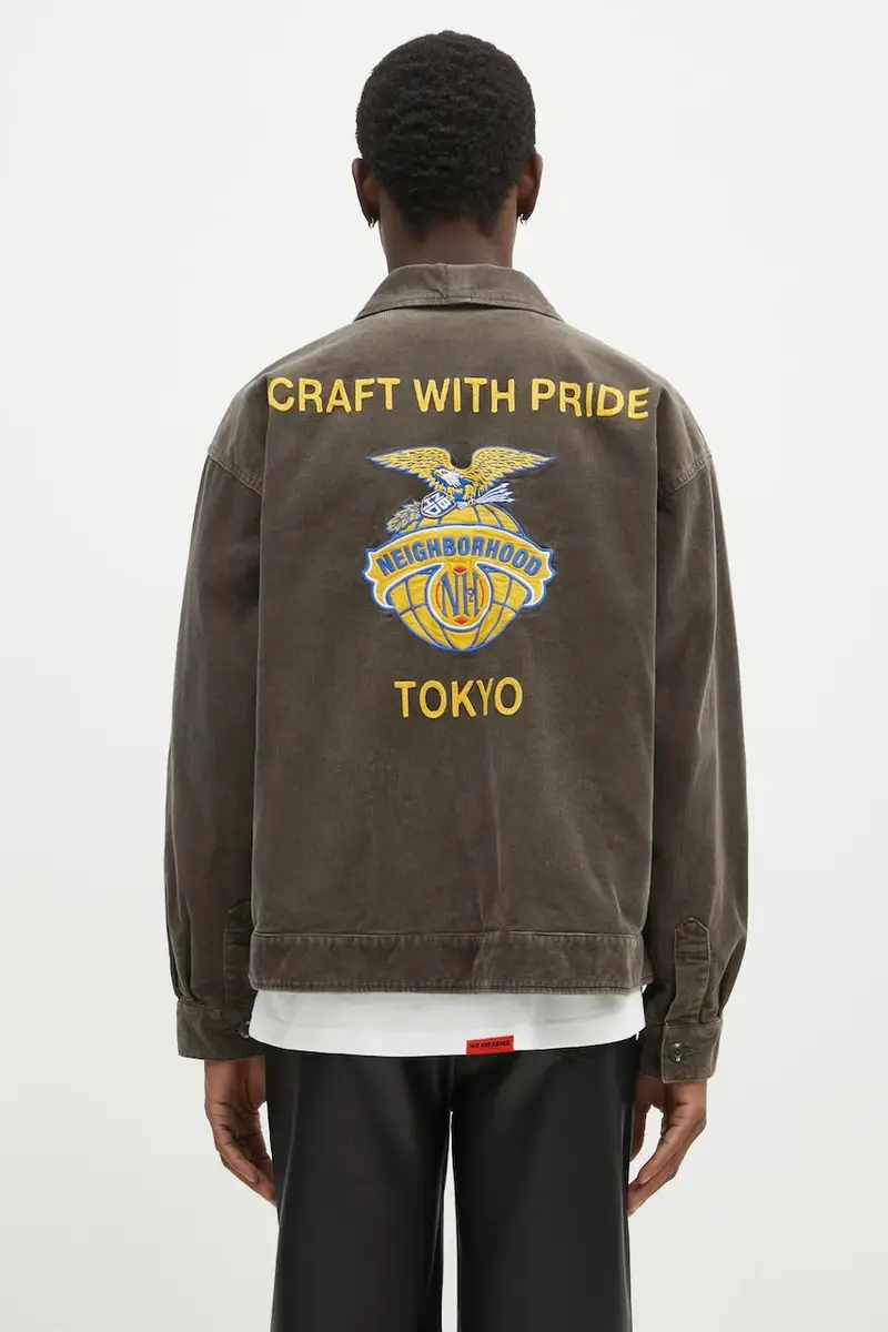 giacca in velluto a coste colore verde 242UTNH.JKM01