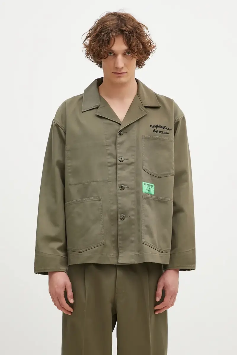 giacca NEIGHBORHOOD X Dickies . Coverall Jacket uomo colore verde 242VFDKN.JKM02