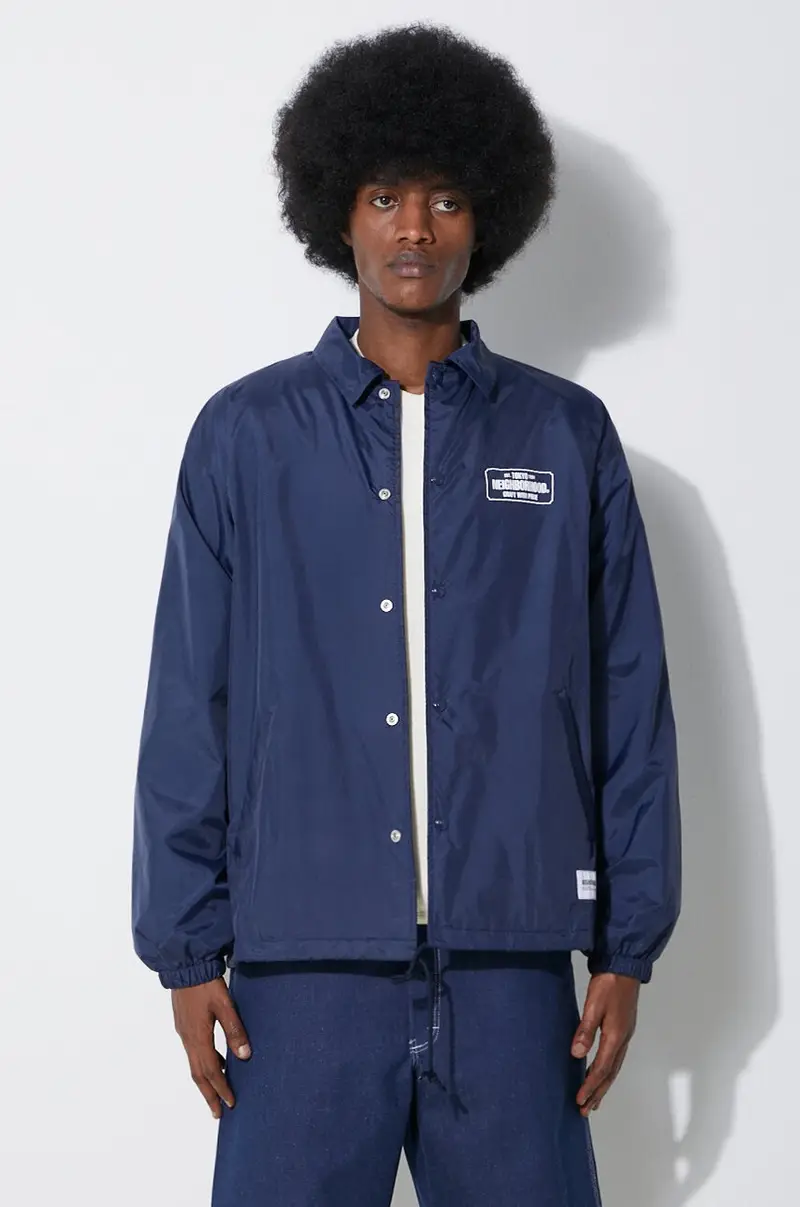 giacca Windbreaker Jacket-2 uomo colore blu navy 241TSNH.JKM06