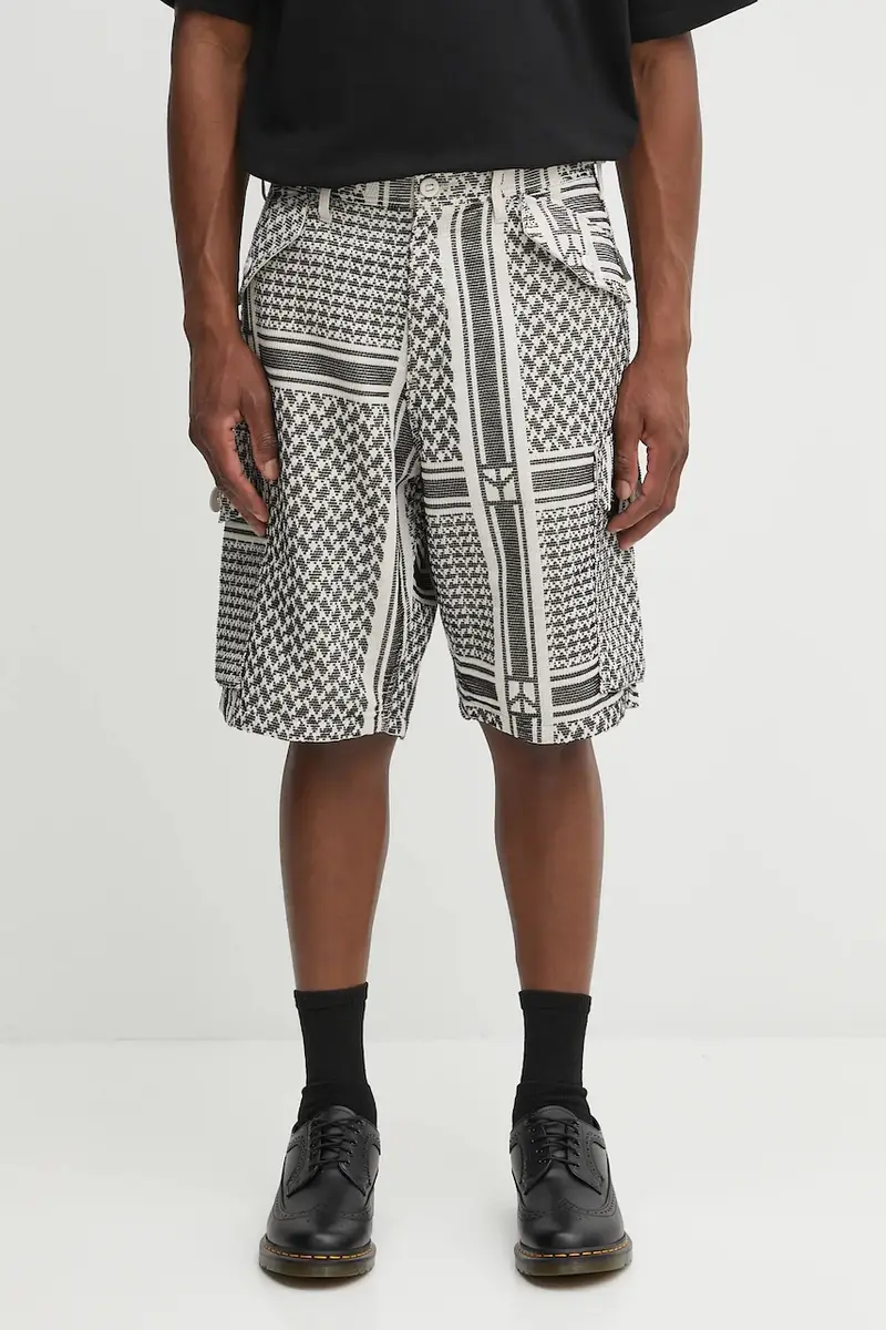 pantaloncini jq shemagh cargo short pants uomo colore bianco 251SPNH-PTM09