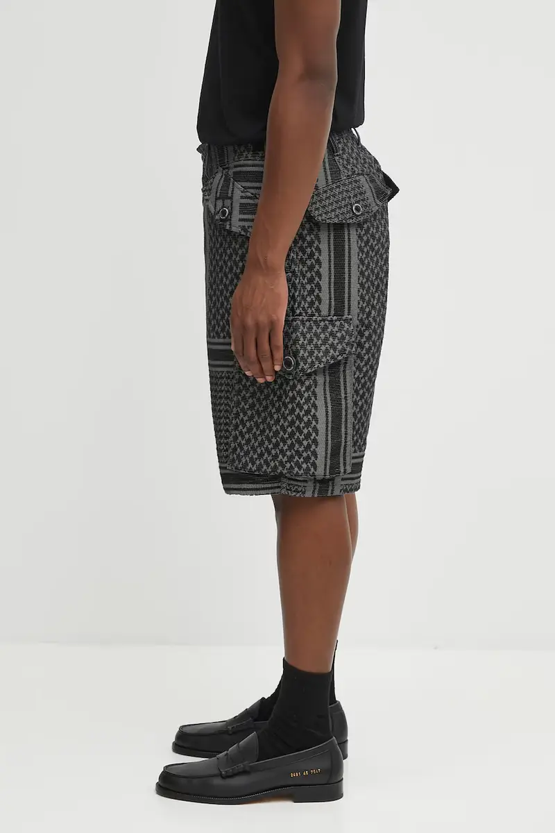 pantaloncini jq shemagh cargo short pants uomo colore nero 251SPNH-PTM09 miniatura 2