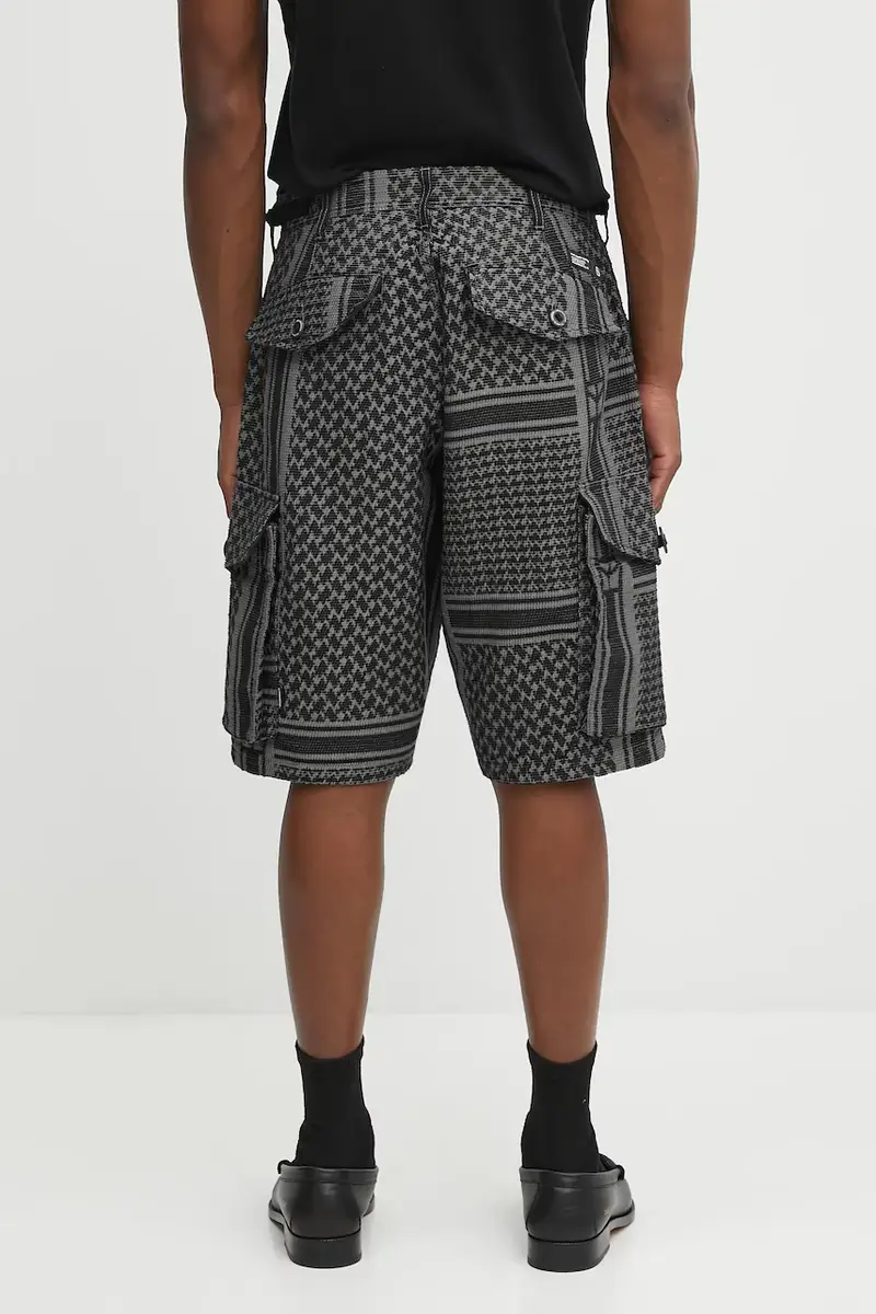 pantaloncini jq shemagh cargo short pants uomo colore nero 251SPNH-PTM09 miniatura 3