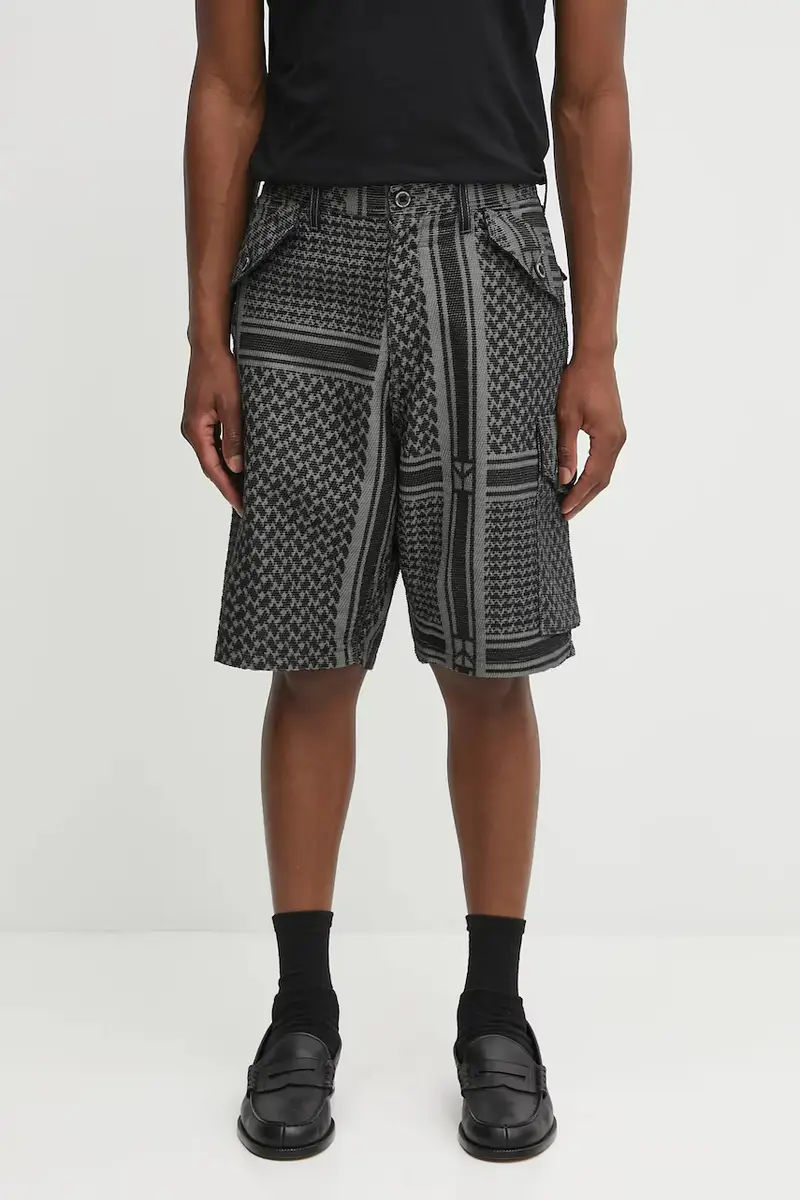 pantaloncini jq shemagh cargo short pants uomo colore nero 251SPNH-PTM09