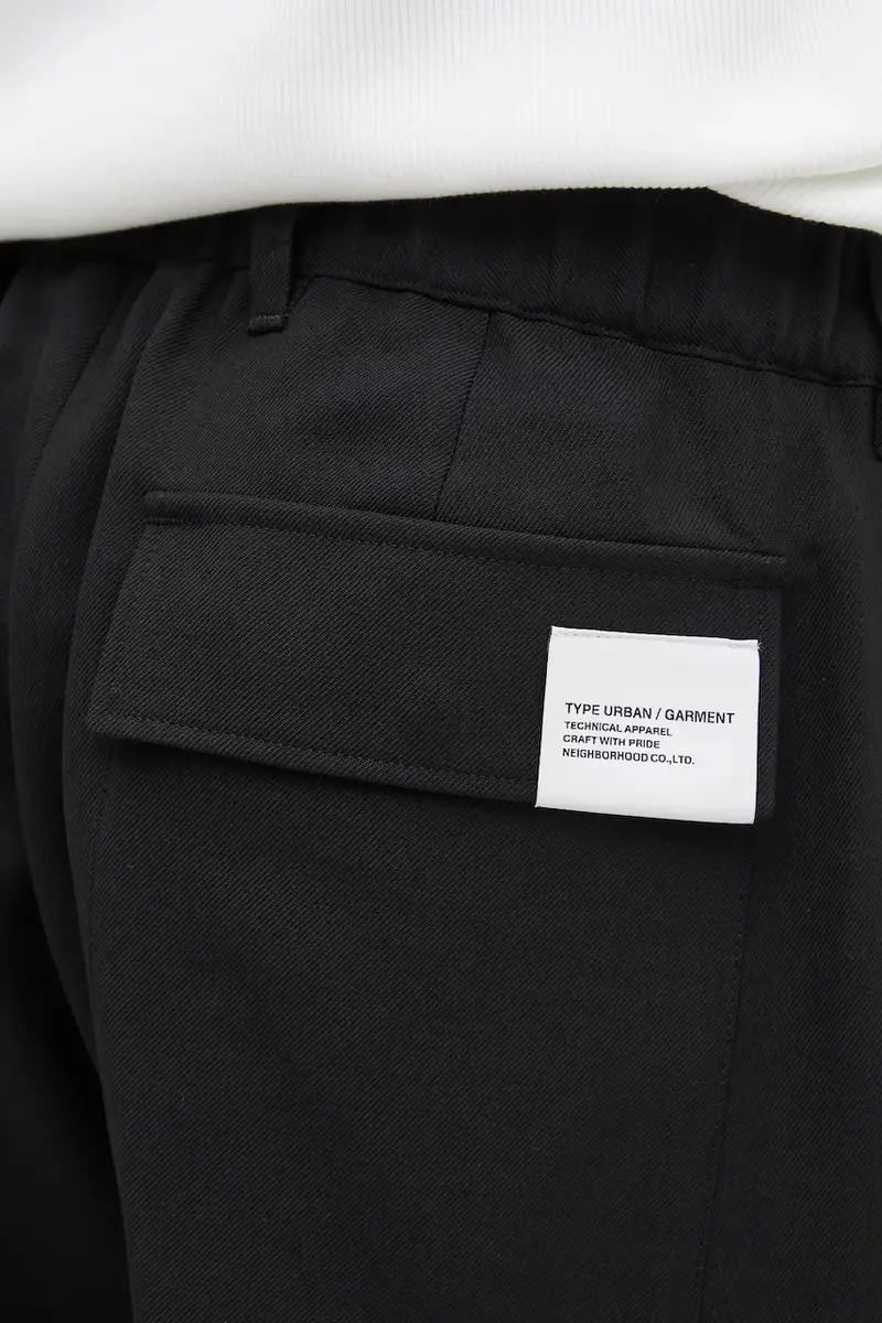 pantaloni con lana TAPERED SILHOUETTE colore nero 252ZANH.PTM03 miniatura 4