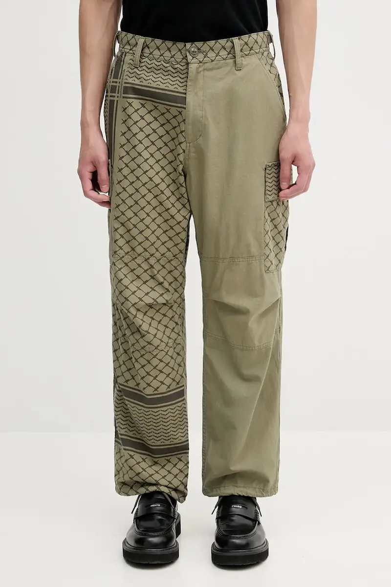 pantaloni in cotone PT SHEMAGH uomo colore verde 251UTNH-PTM01