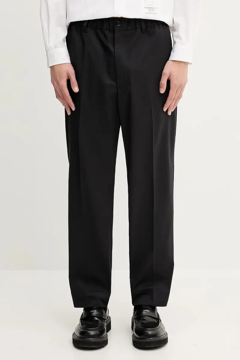 pantaloni TAPEREDSILHOUETTE uomo colore nero 251ZANH-PTM01