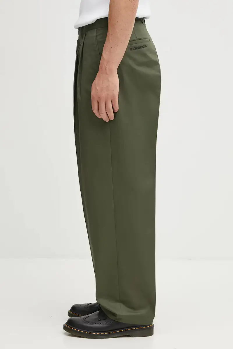 pantaloni TWO TUCK uomo colore verde 252ZANH.PTM06 miniatura 2