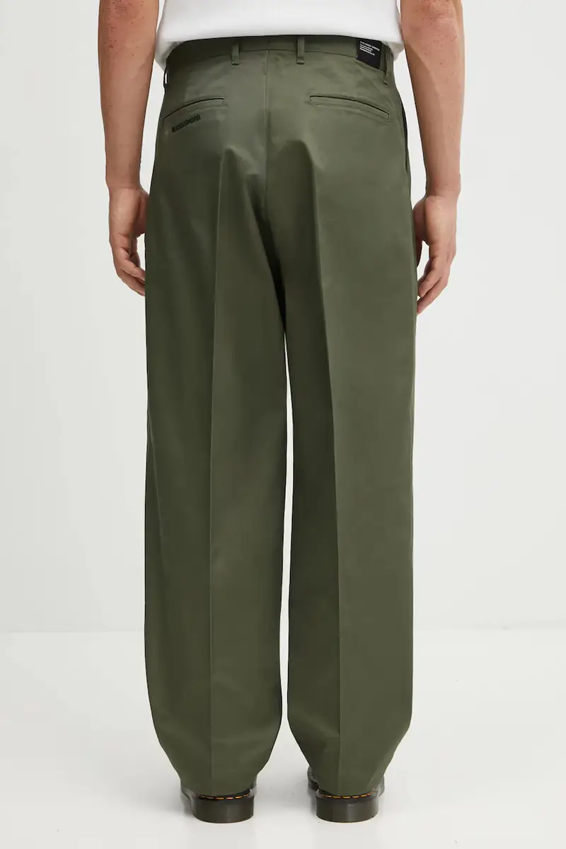 pantaloni TWO TUCK uomo colore verde 252ZANH.PTM06 miniatura 3