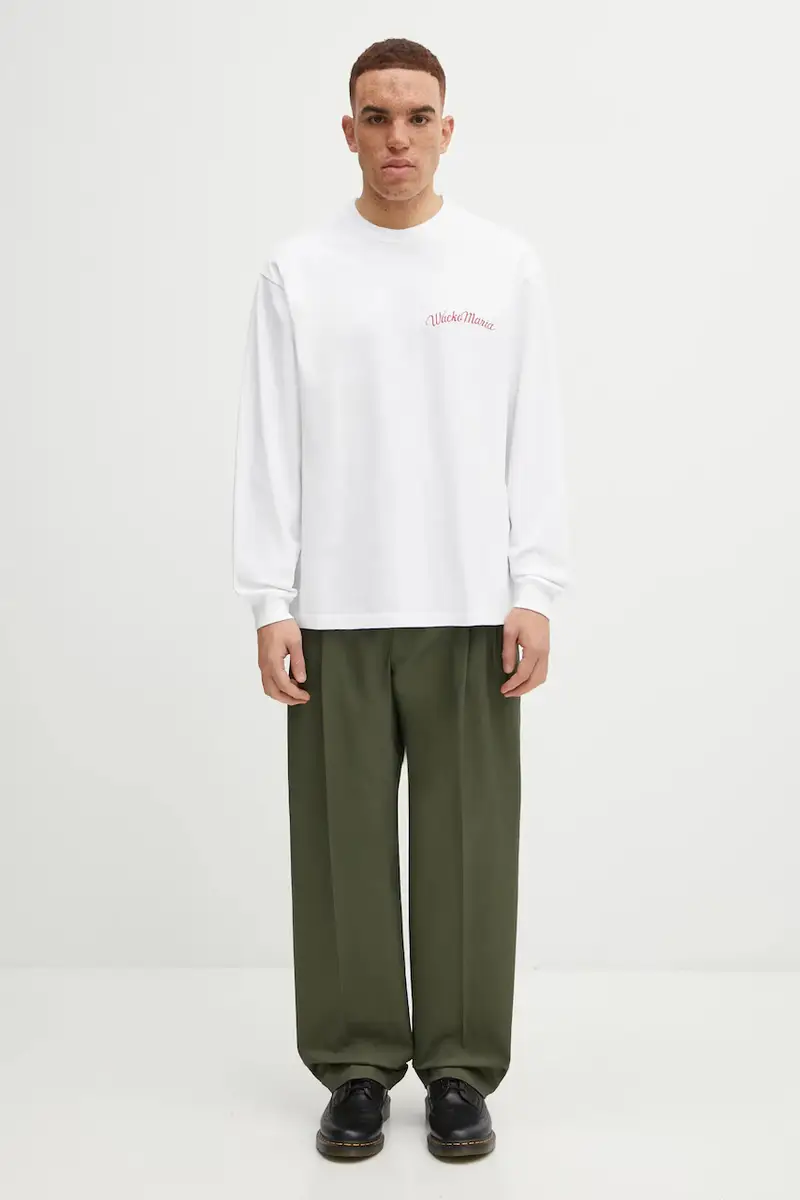 pantaloni TWO TUCK uomo colore verde 252ZANH.PTM06 miniatura 5