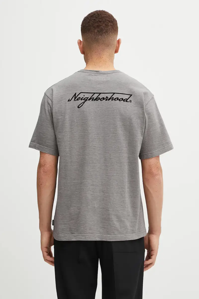 Neighborhood T-shirt Uomo Grigio 3474080 miniatura 3