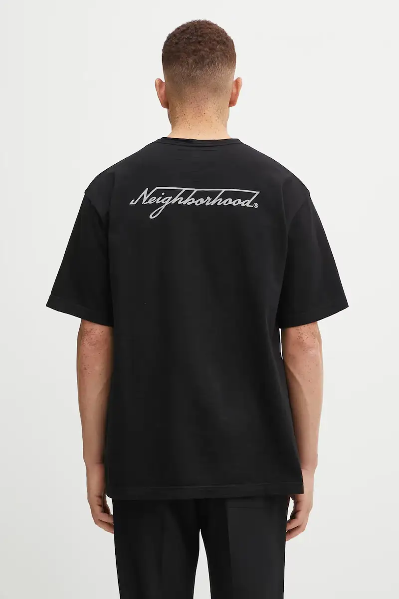 Neighborhood T-shirt Uomo Nero 3474203 miniatura 3