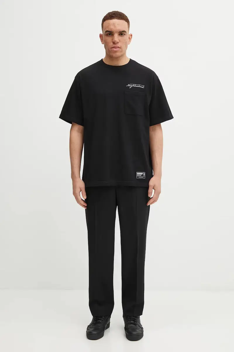 Neighborhood T-shirt Uomo Nero 3474203 miniatura 5